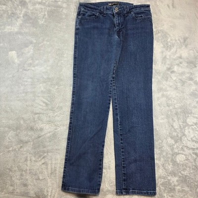 Levi's Womens 14M Blue Mid Rise Skinny Jeans Dark Wash Stretch Denim