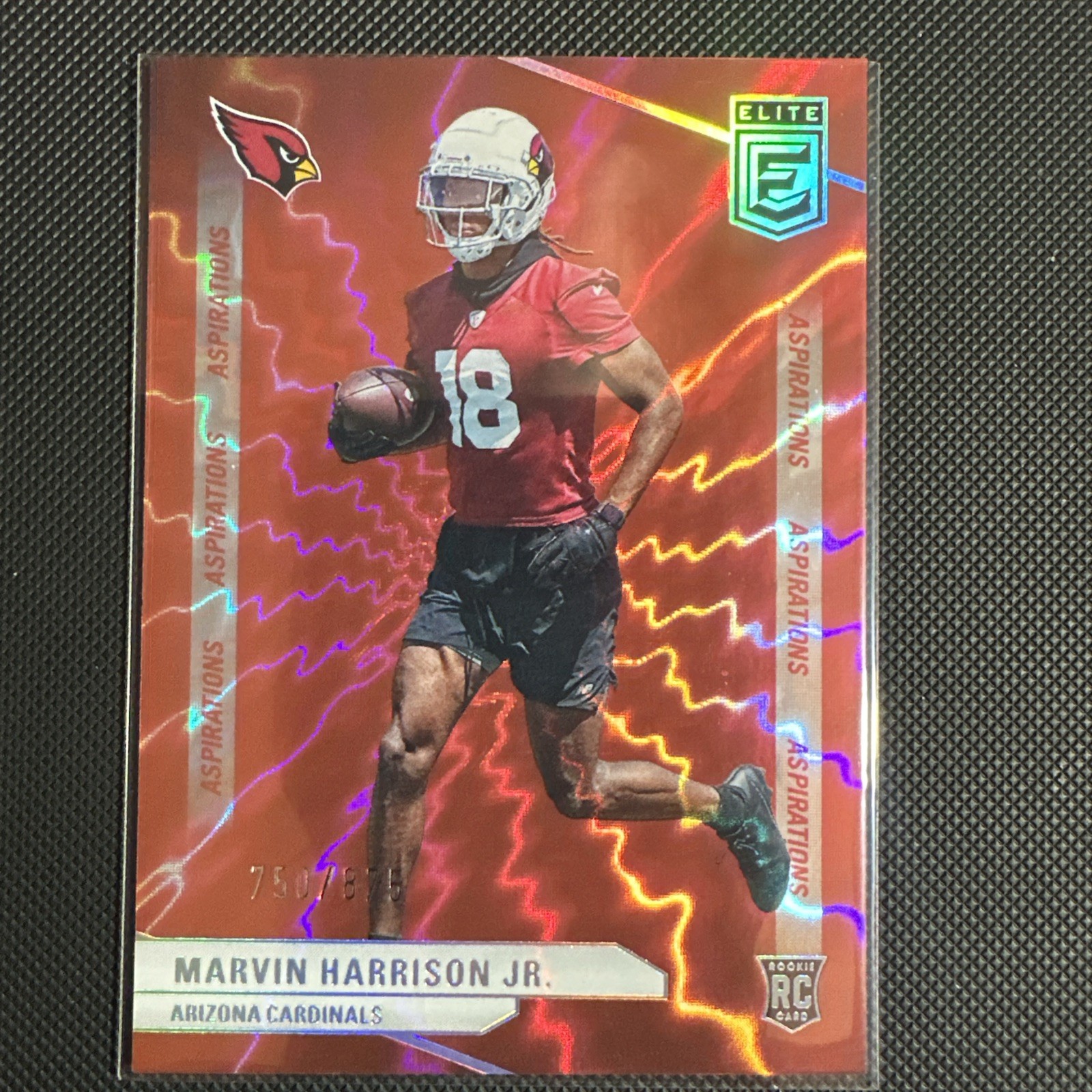 MARVIN HARRISON JR - 2024 Donruss Elite Aspirations Red #182 RC /875 COLOR MATCH