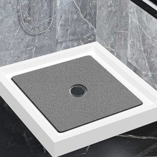 Shower Mat Non Slip,Soft Bath Mat with Drain,Quick Drying PVC Loofah Bathtub ...