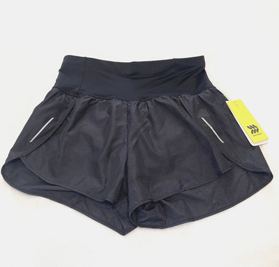 All In Motion Women s Black Run Shorts Quick Dry Inner Brief Liner Size Medium