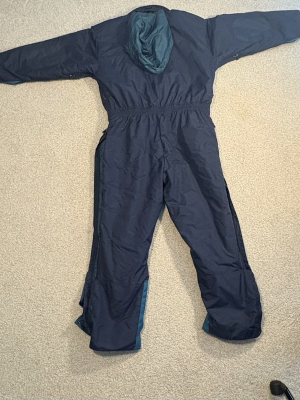 Wear Guard Insulated Cold Weather Coveralls XL Blue Nylon Canvas Style 1355
