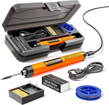 Cordless USB Rechargeable Portable Soldering Iron 3-Speed Temperature Adjustabl