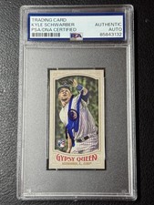 Kyle Schwarber Signed Auto 2016 Topps Gypsy Queen Mini Box Variation PSA DNA 126