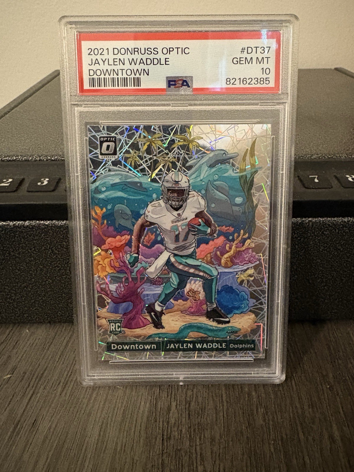 2021 Panini Donruss Optic - Downtown Jaylen Waddle #DT-37 (RC) psa 10