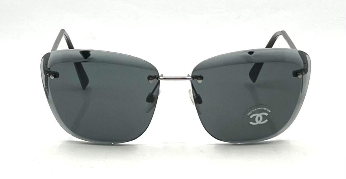 Chanel 4221 Rimless Sunglasses Y2K Vintage CC Lens 65-15 Italy