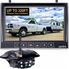 RV Backup Camera Wireless Easy Install: Plug & Play for Furrion Pre-Wired RVs...