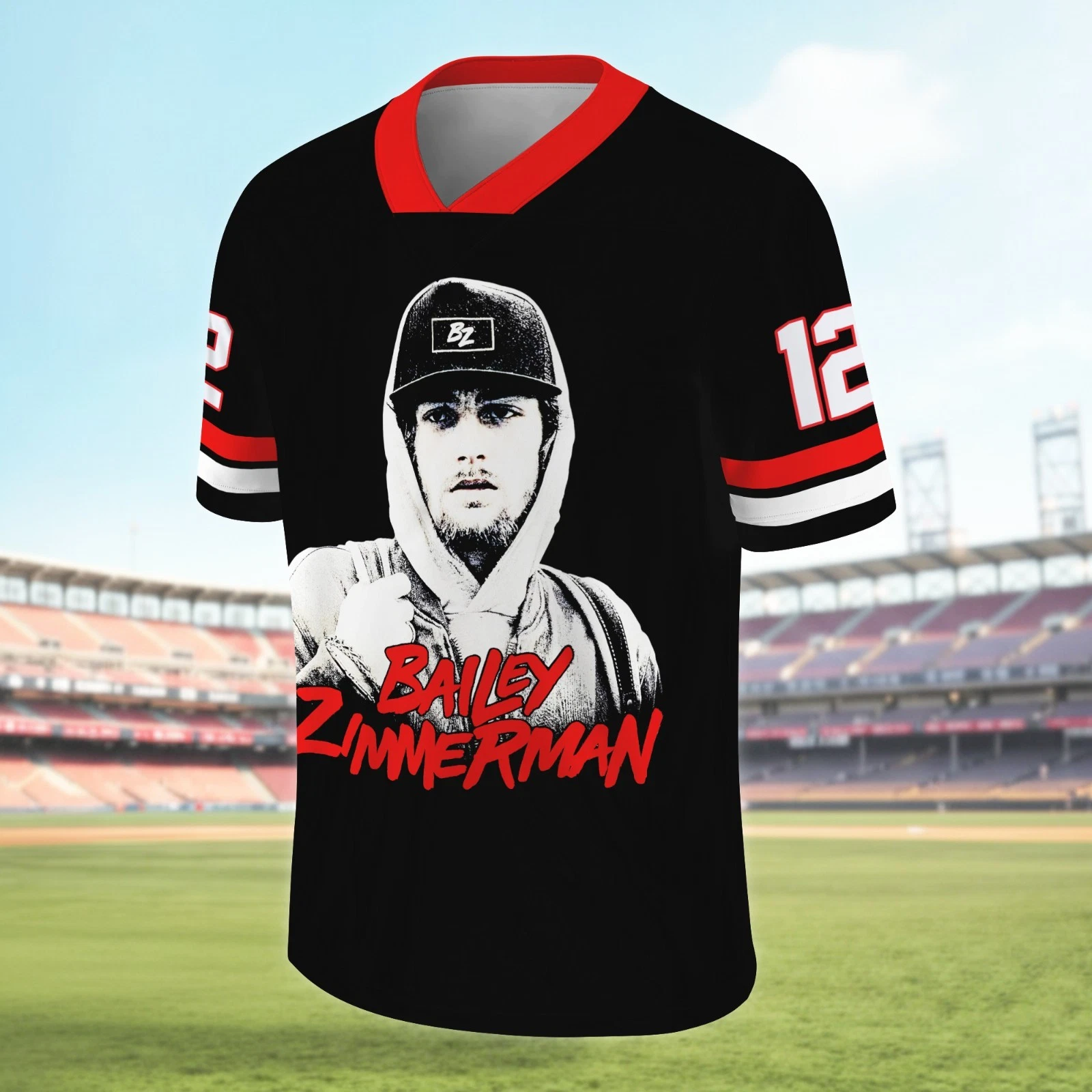 Bailey Zimmerman Different Night Same Rodeo Tour 2026 Football Jersey Shirt