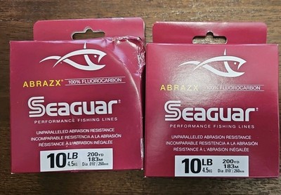 FL-SA10. FREE SHIPPING. Seaguar Abrazx Fluorocarbon Fishing Line. 10 Lb. 200 Yds