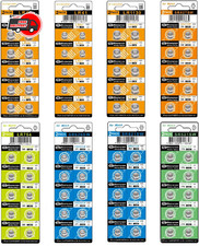 80 Assorted Super Alkaline Button Batteries Coin Cell Set Watch Calculator AG