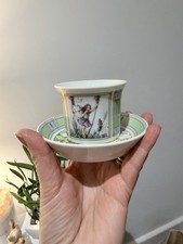Royal Worcester Flower Fairies votive candle holder pot and matching saucer