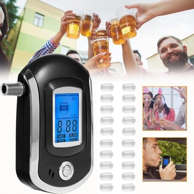 Alkoholtester Promilletester Polizeigenau Alkomat Alcohol Tester + 20 Mundstücke