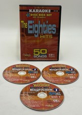 Chartbuster Karaoke The Eighties Hits 3-Disc CD Graphics 50 songs