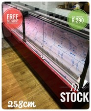 NEW £3250, 2.6m (8.7 feet) Commercial Serve Over Counter Display Fridge