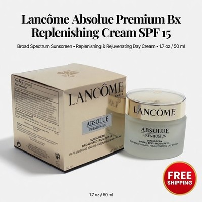 New Lancome Absolue Premium Bx Replenishing Cream SPF 15 Sunscreen 1.7 OZ/ 50g