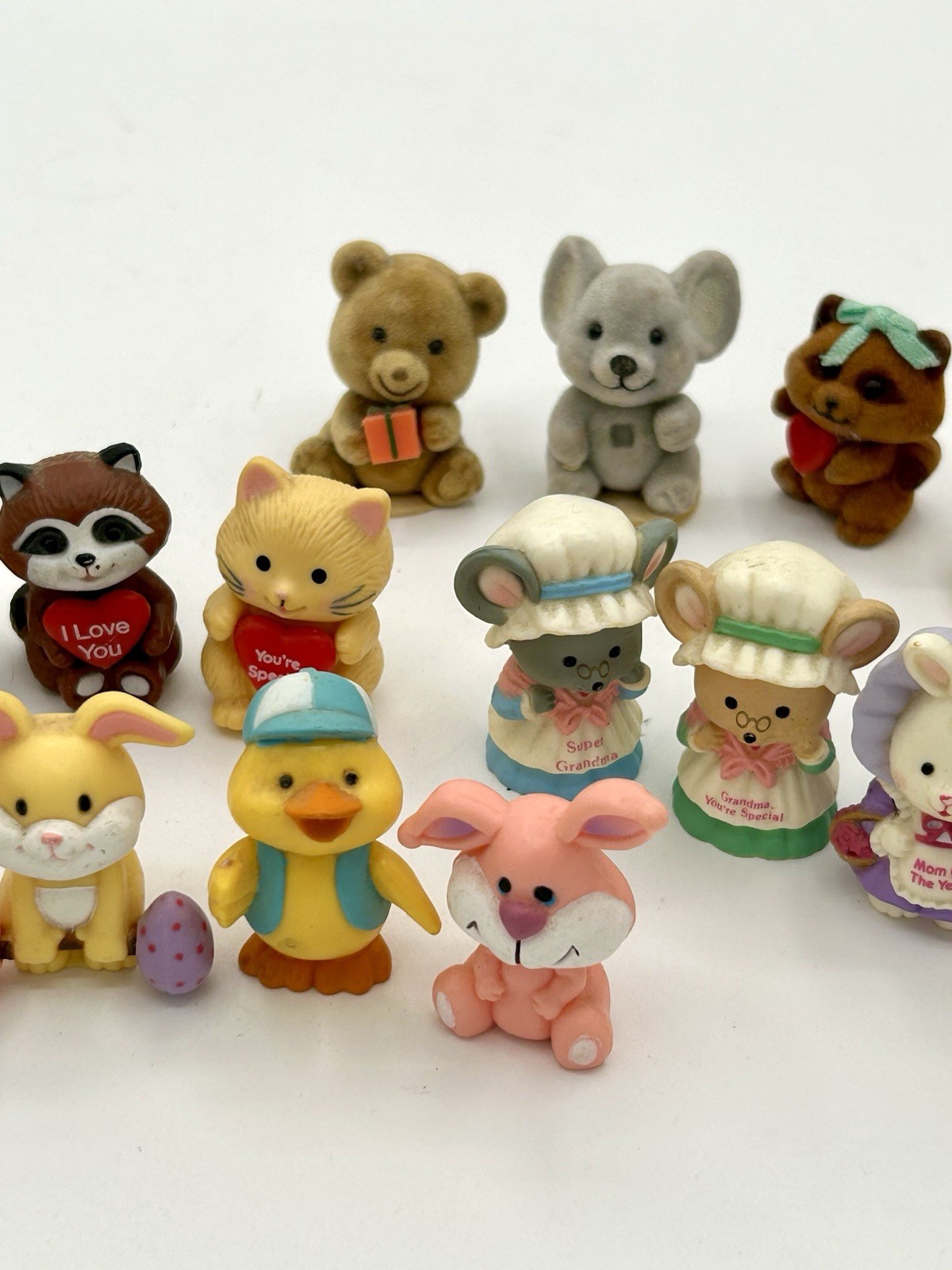Vintage 1980's Russ Berrie & Co. Greeting Pets Plastic Mini Figures Lot of 18