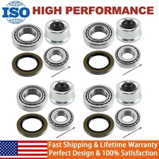 4PACK Trailer Hub Wheel Bearing Kits 25580 14125A Seal For  5200-7000lb Axles