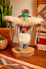 Signed Eagle Kachina Doll-N. Yazzo 9” SW Native American Hand Carved Figure.