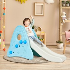Kids Slide Freestanding Baby Play Climber Slide Set Widened Pedals
