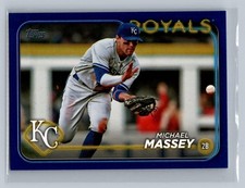 2024 Topps #14 Michael Massey Royal Blue