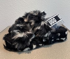 UGG Oh Yeah Spots Slipper 1118165 Black Women's Size 9 NEW