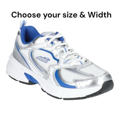 AVIA Women s Comfort Athletic Shoes Silver/Blue Wide Sizes Available