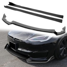 9PCS Front Bumper Lip Side Skirt Extensions Diffuser