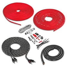  True 4 Gauge AWG Premium CCA Complete Amplifier Wiring 4 Gauge | 2-Channel Red