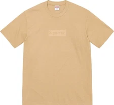 Supreme Tonal Box Logo Tee Khaki SS23 Men's Large Bogo