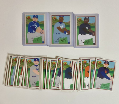 Lot (38) 2021 1989 Topps Keith Shore Bowman Bobby Witt Jr., Bo Jackson and more