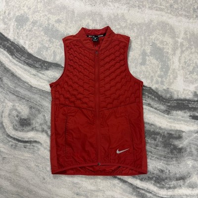 Vintage Nike Aeroloft Burnt Orange Größe Small Laufweste Körperwärmer Weste