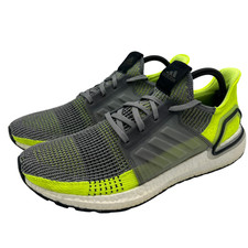 Adidas UltraBoost 19 EF1343 Running Shoes Gray Yellow Athletic Sneakers Mens 12 Adidas Men main image 4