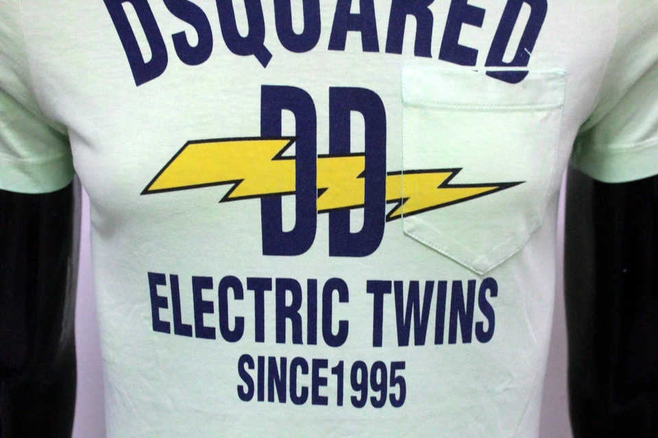 Dsquared2 Camiseta Hombre TALLA S Amarillo Suéter Verano de Algodón Logo - Imagen 3 de 4