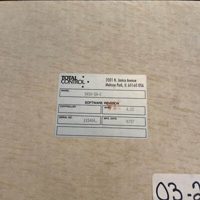 FANUC TOTAL CONTROL PRODUCTS 9450 SA C PROTOCOL CONVERTER