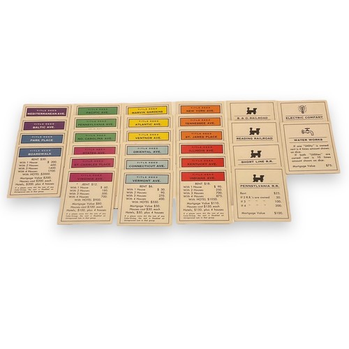 Vintage 1961 Monopoly Board Game Parker Brothers Complete - Picture 4 of 24