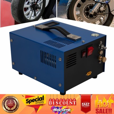 30Mpa 4500PSI High Pressure Pump Manual-Stop Electric Airgun Air Compressor TOP