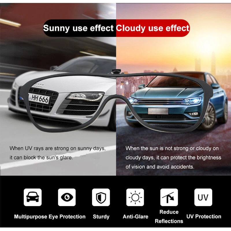 Gafas de sol polarizadas con clip abatibles con clip de metal para gafas recetadas Foto 4 de 4