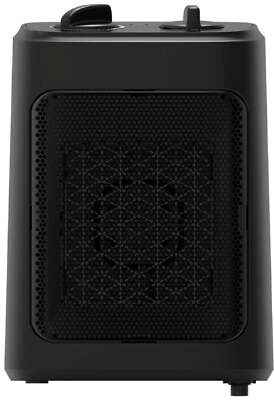 Mainstays 1500W Ceramic Fan-Force Electric Space Heater, Black