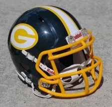 GREEN BAY PACKERS GREEN CONCEPT FOOTBALL MINI HELMET