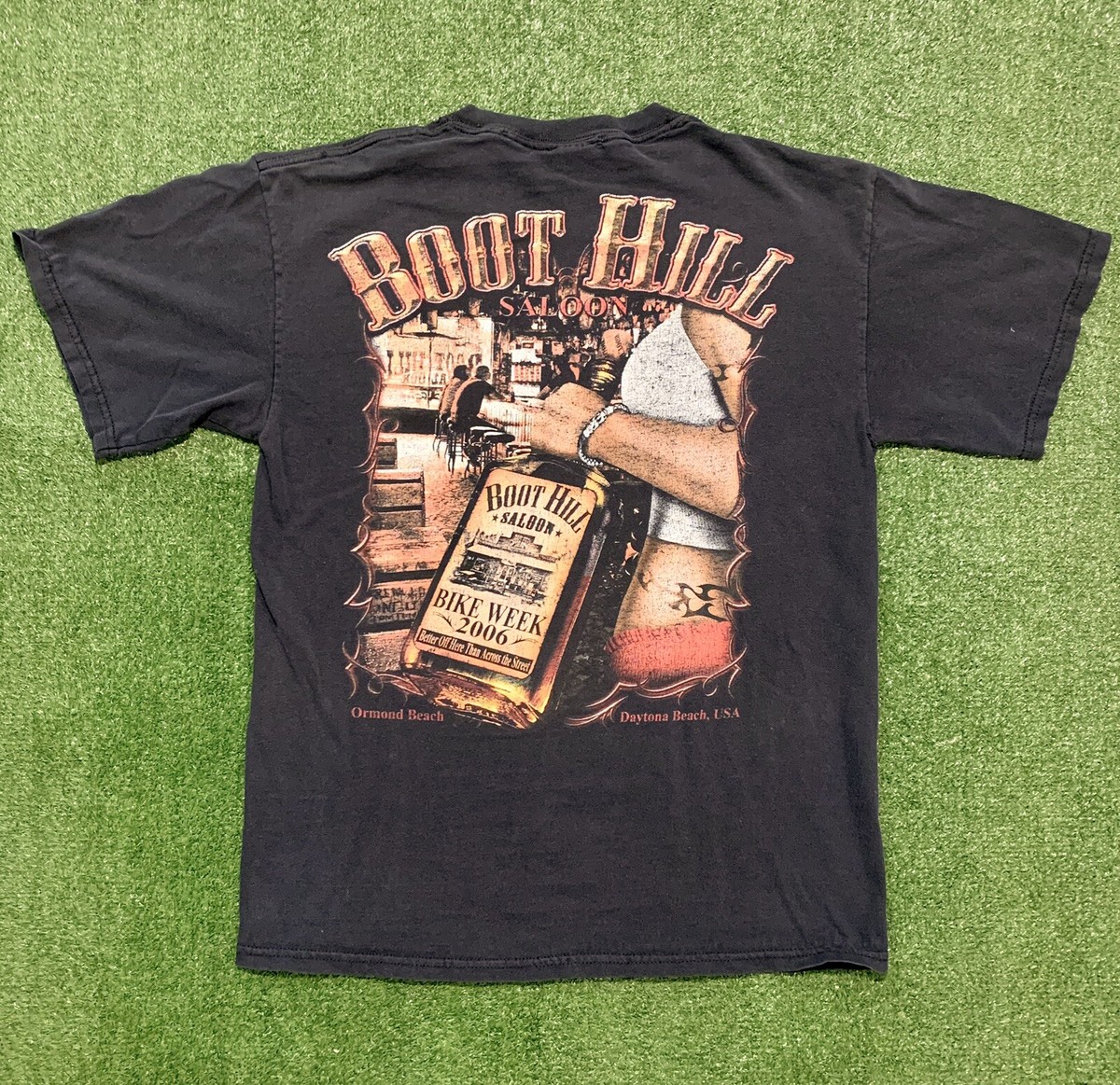 2006 Boot Hill Saloon Bike Week Pocket T-Shirt. Size Medium. Good 