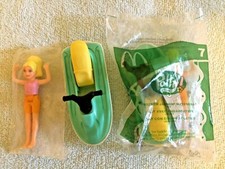 Juguete McDonalds Polly Pocket #7 Polly con una embarcación Jammin 2003 (¡2 de ellos!)