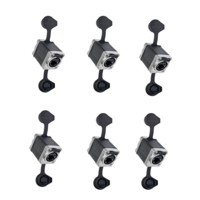 6  RJ45 Cat 5 Ethernet Cat 5 Adapters w/ Waterproof Protect Covers