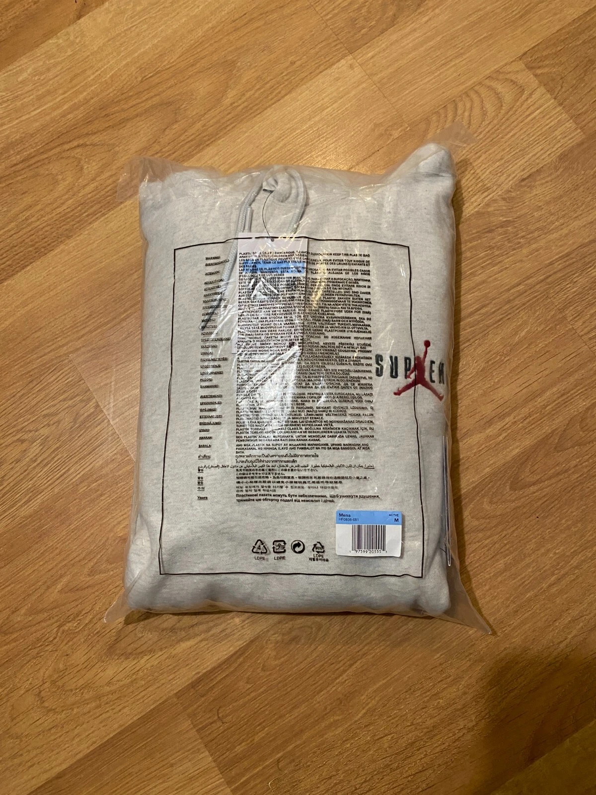 Sweat à capuche gris Supreme Jordan taille M neuf FW24