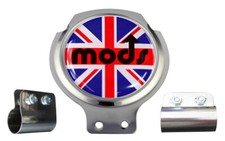 Scooter Bar Badge - MODS Union Jack - FREE BRACKET & FIXINGS