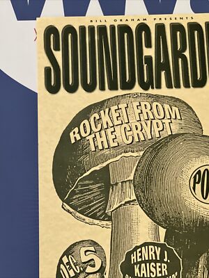 サウンドガーデン 1996 ニューヨークライブポスター ロケットフロムザ