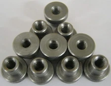 Weld on Nuts 1/4"-20 Thread Threaded Nut Steel Chassis Mount Tab Pack of 10
