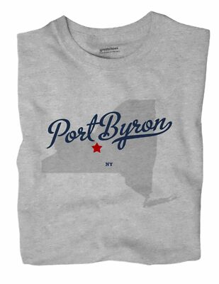 Port Byron New York NY T-Shirt MAP