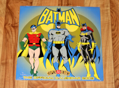 Batman DC Super Heroes Official 2003 Calendar Sealed / Collectible