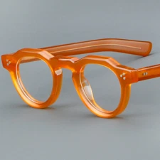 Luxury Retro Acetate Round Reading Glasses Full Rim Women Men Readers