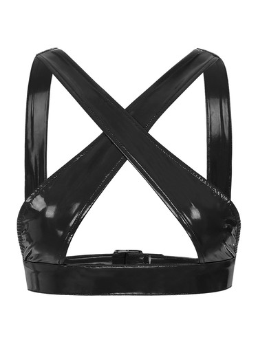 Sexy sujetador de cuero PVC para mujer de EE. UU. Top inalámbrico Bustier corsé Top sujetador sexy ropa de club nocturno - Imagen 65 de 75