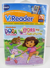 Vtech V.Reader Dora the Explorer and the Three Little Pigs Game 3-5 Years NEW 